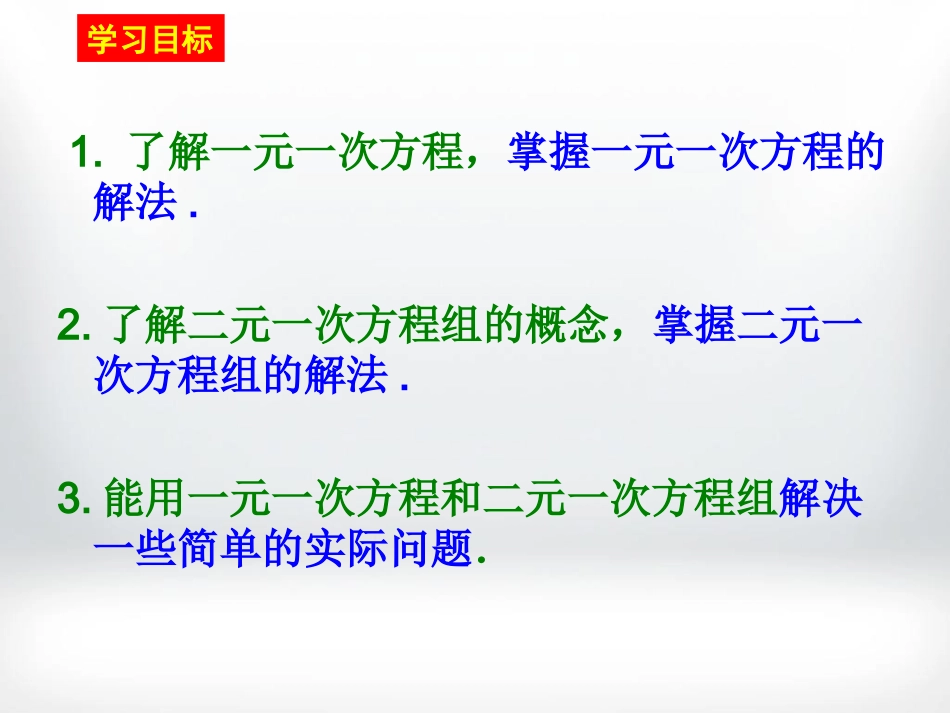 一次方程(组)及其应用课件_第2页