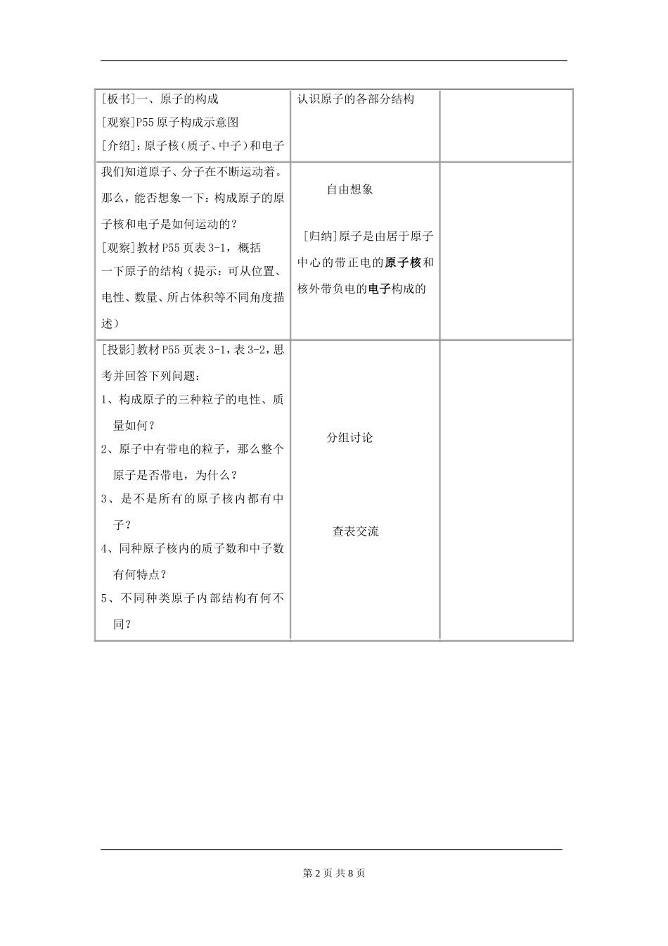 【教案一】课题2原子的结构_第2页