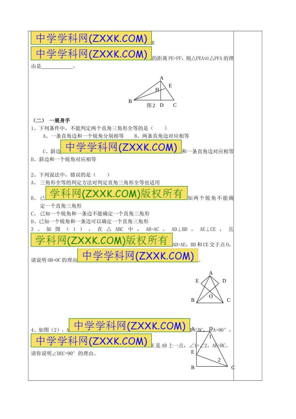 13直角三角形全等的判定_第2页
