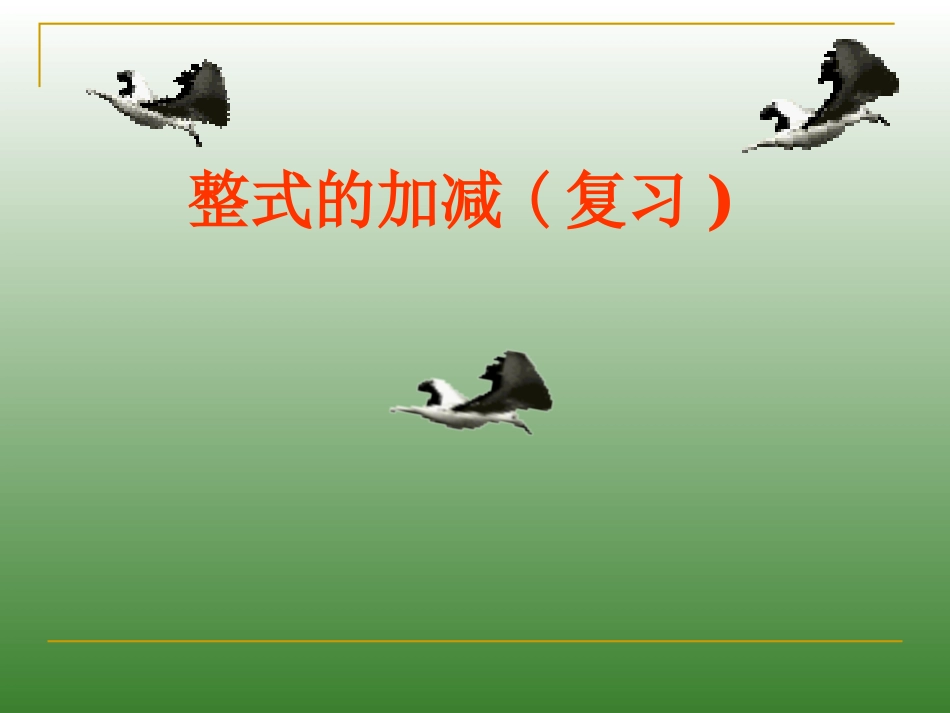 整式复习课课件_第1页