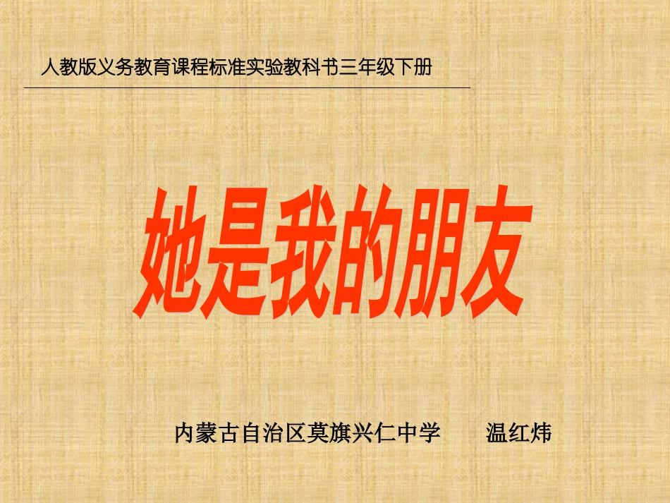 《她是我的朋友》课件_第1页