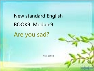 新标准英语课件第九册