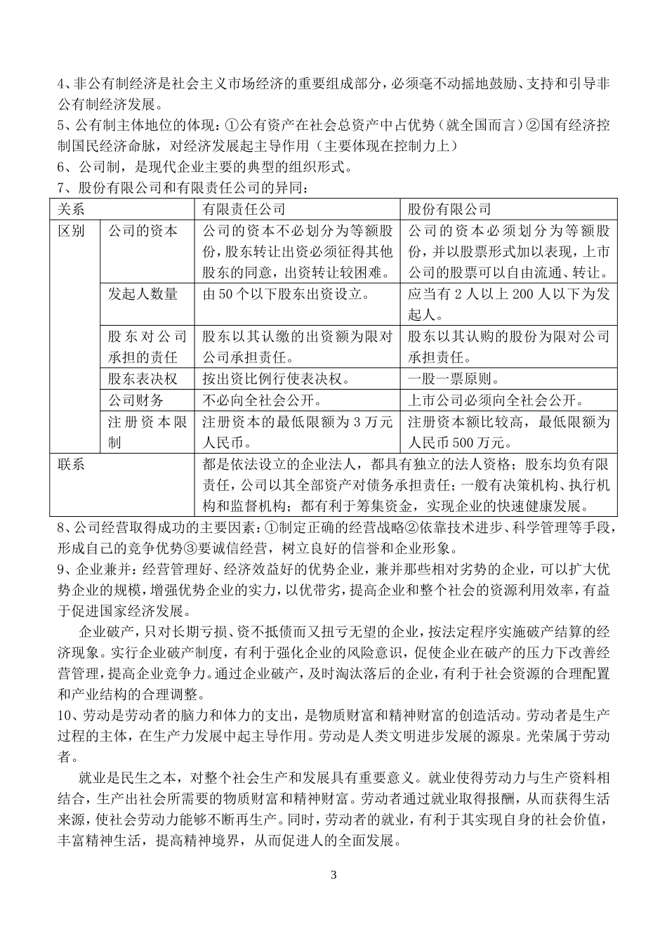 《经济生活》复习提纲_第3页