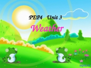 新版PEP四年级下册Unit3_Weather_A_Let's_learn