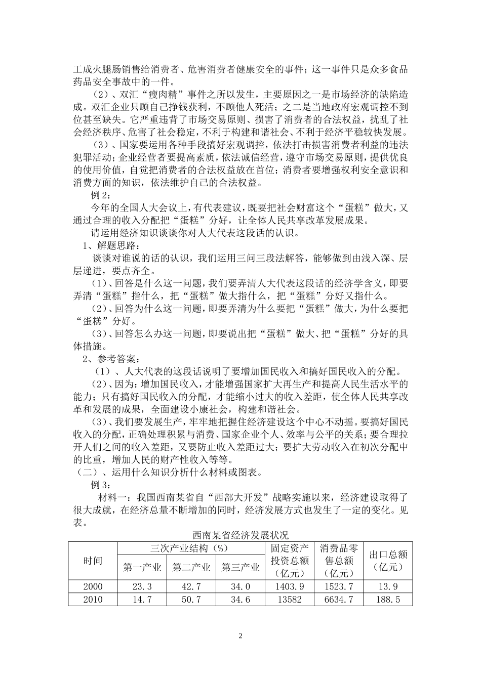 解答政治高考主观题的简便方法（二）_第2页