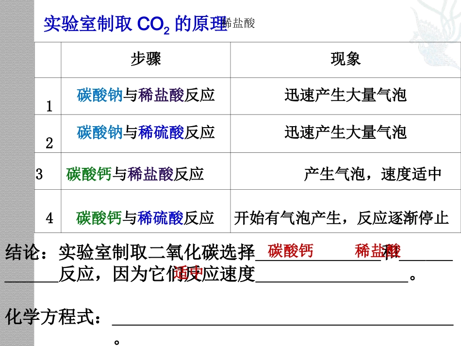 二氧化碳制取的研究PPT_第3页