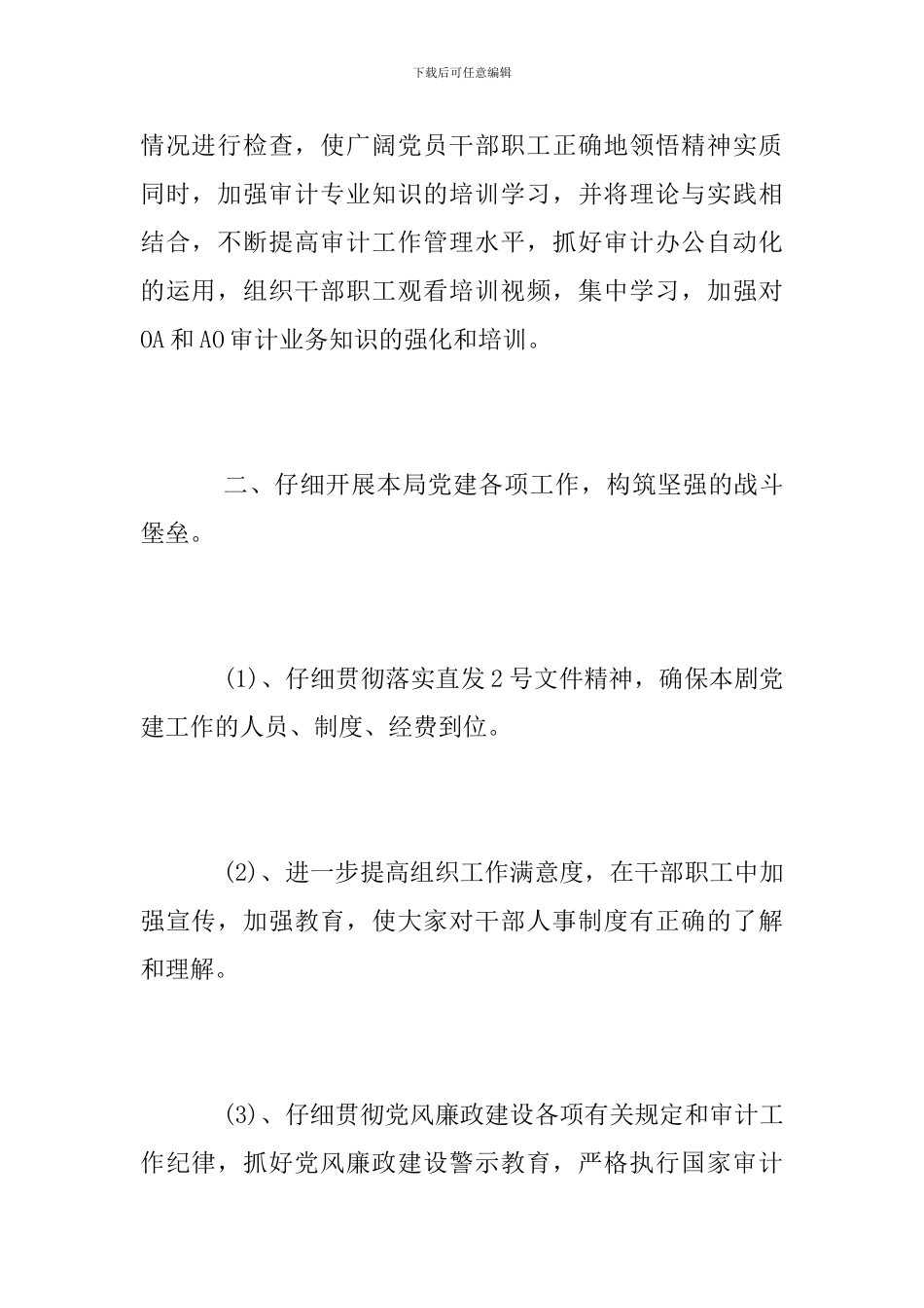 审计局党建工作总结_第2页