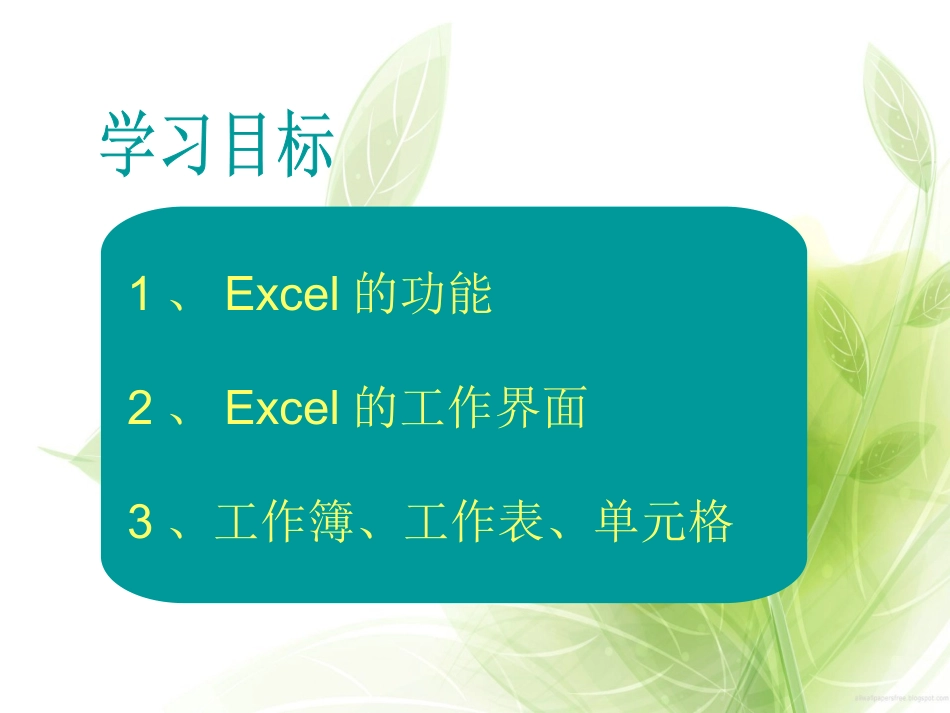 一、认识Excel窗口_第2页