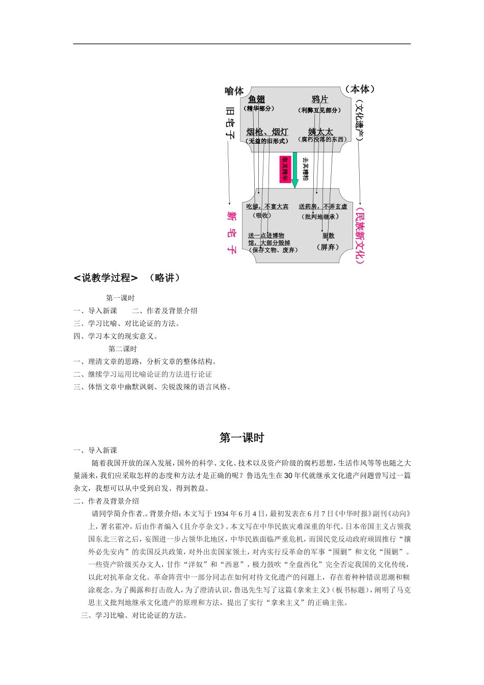 拿来主义说课稿(正)_第2页