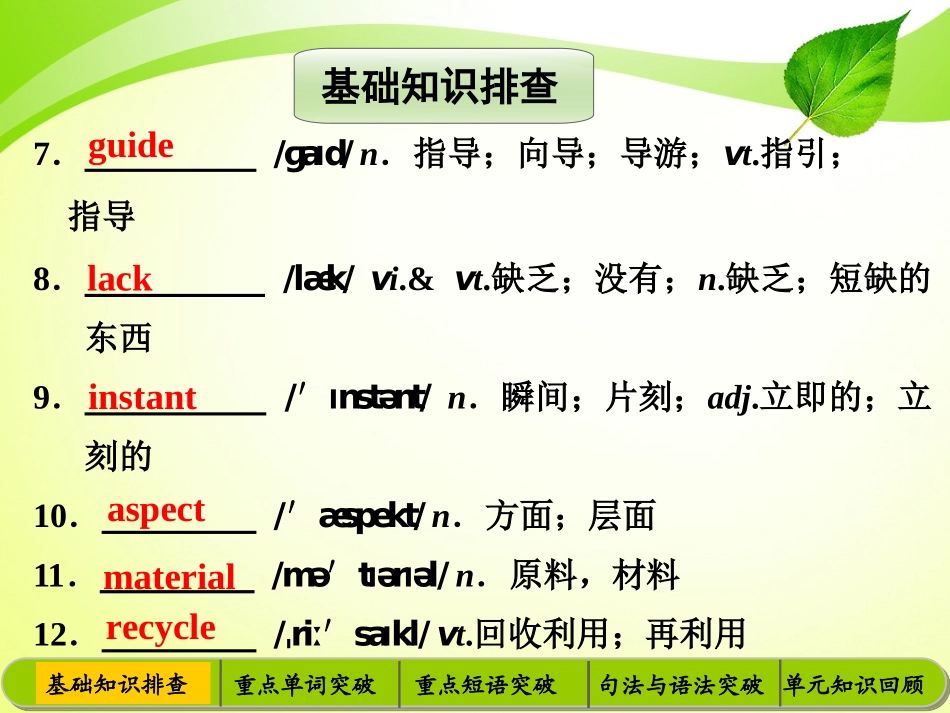 必修5-Unit3-Life-in-the-future-ppt课件-高考英语一轮复习-人教版_第3页