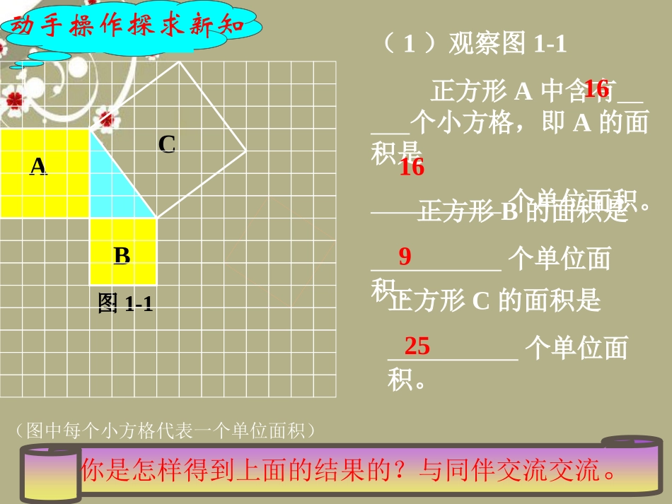 浙江省慈溪市横河初级中学八年级数学上册-2.6.1探索勾股定理课件_第2页