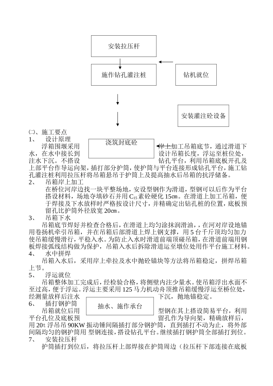 深水基础钢吊箱围堰浮放法施工工法_第2页