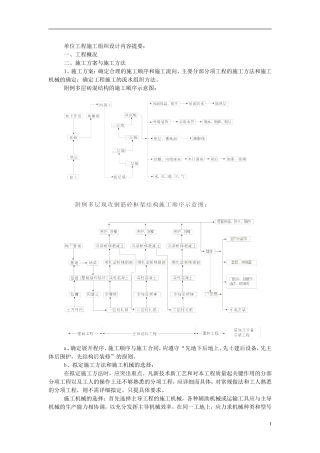 施工组织课程设计辅助资料