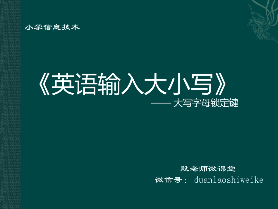 04《英文输入大小写》_第1页