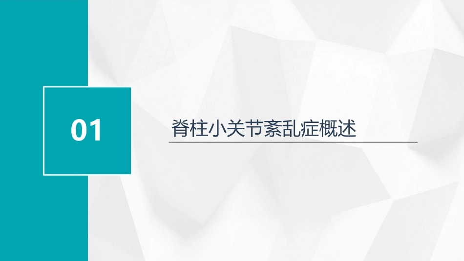 脊柱小关节紊乱症中华讲师网课件_第3页