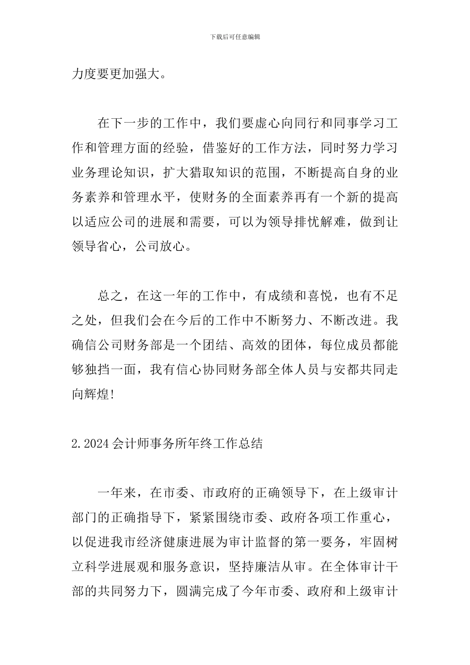 2024会计师事务所年终工作总结_第3页