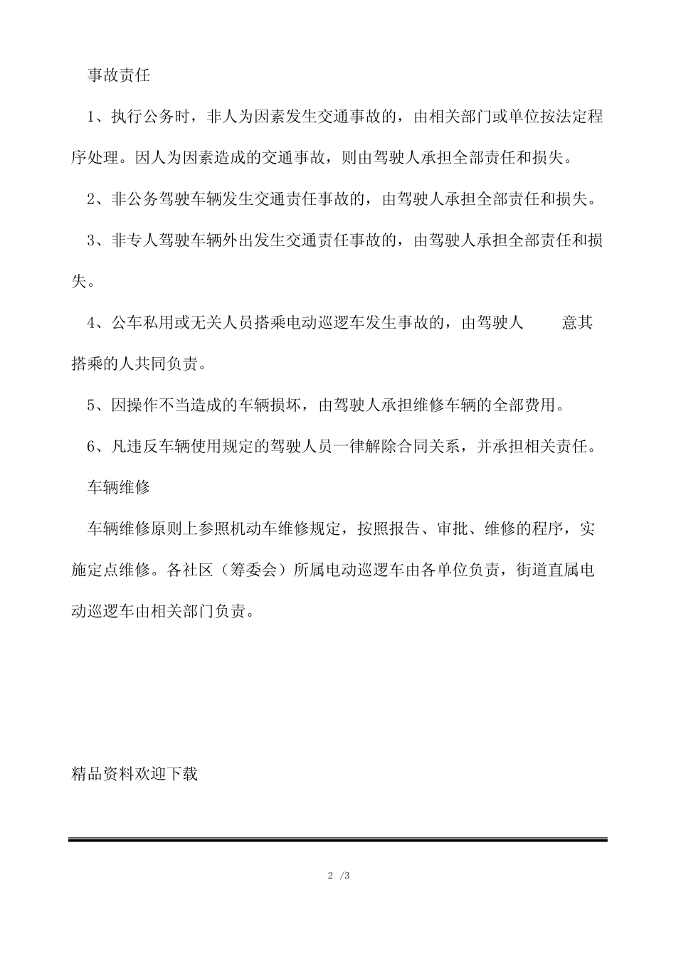 电动巡逻车管理规定 _第2页