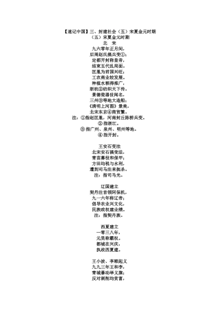 【速记中国】三、封建社会（五）宋夏金元时期