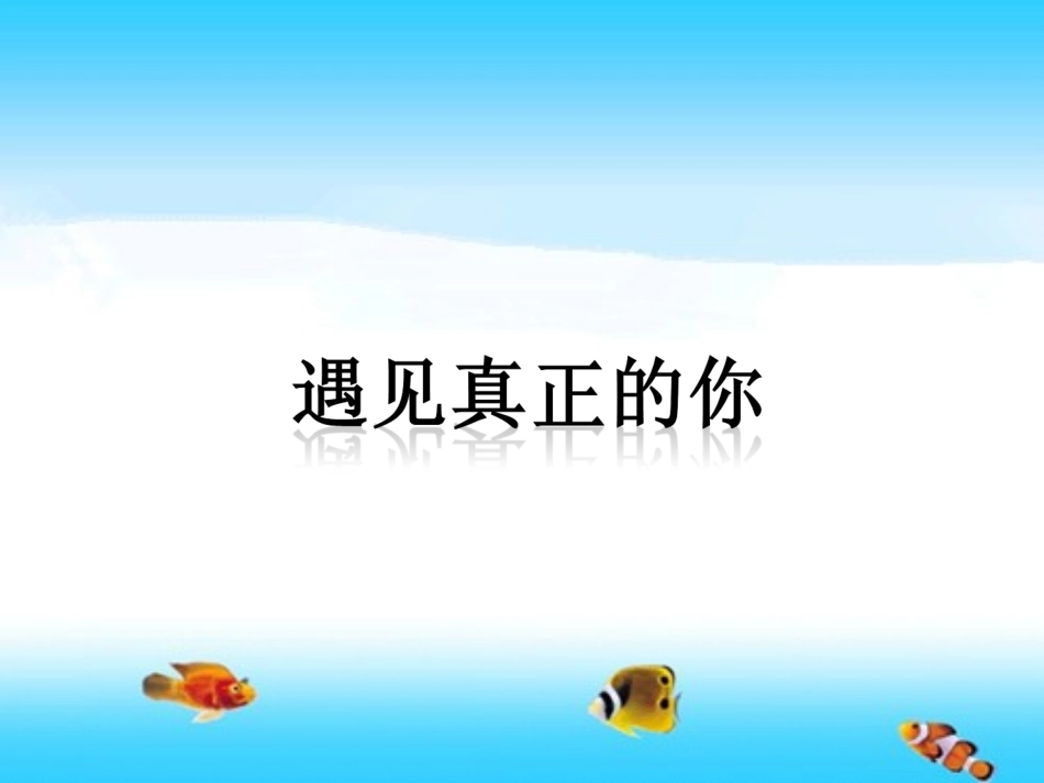 遇见真正的你_第3页