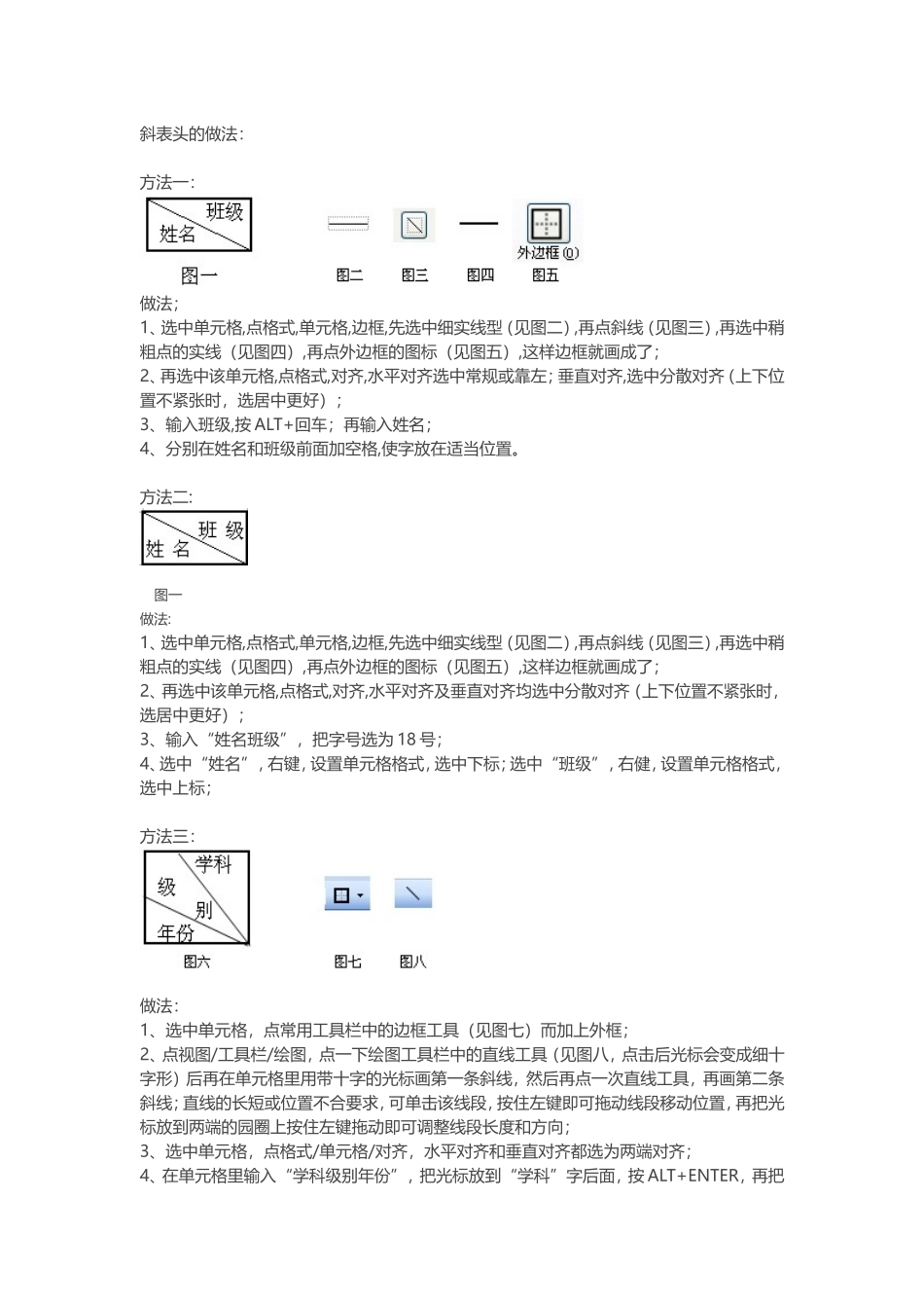 斜表头的做法_第1页