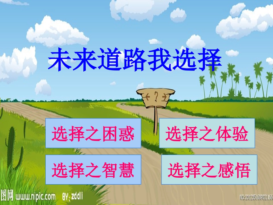 未来道路我选择课件_第1页