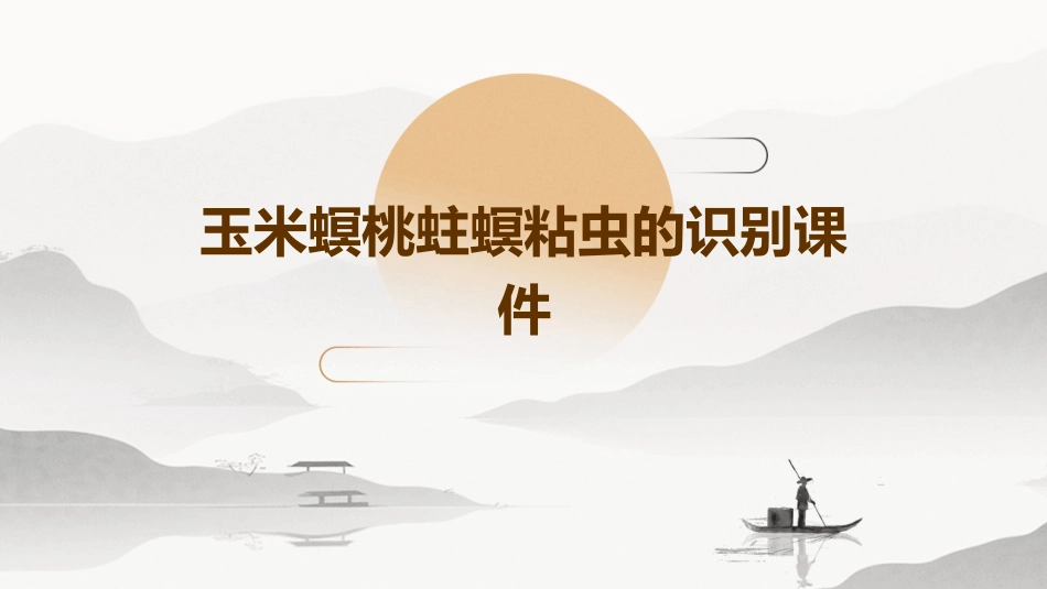 玉米螟桃蛀螟粘虫的识别课件_第1页