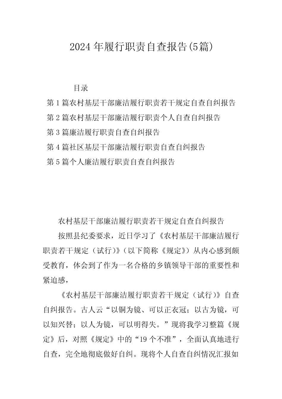 2024年履行职责自查报告(5)_第1页