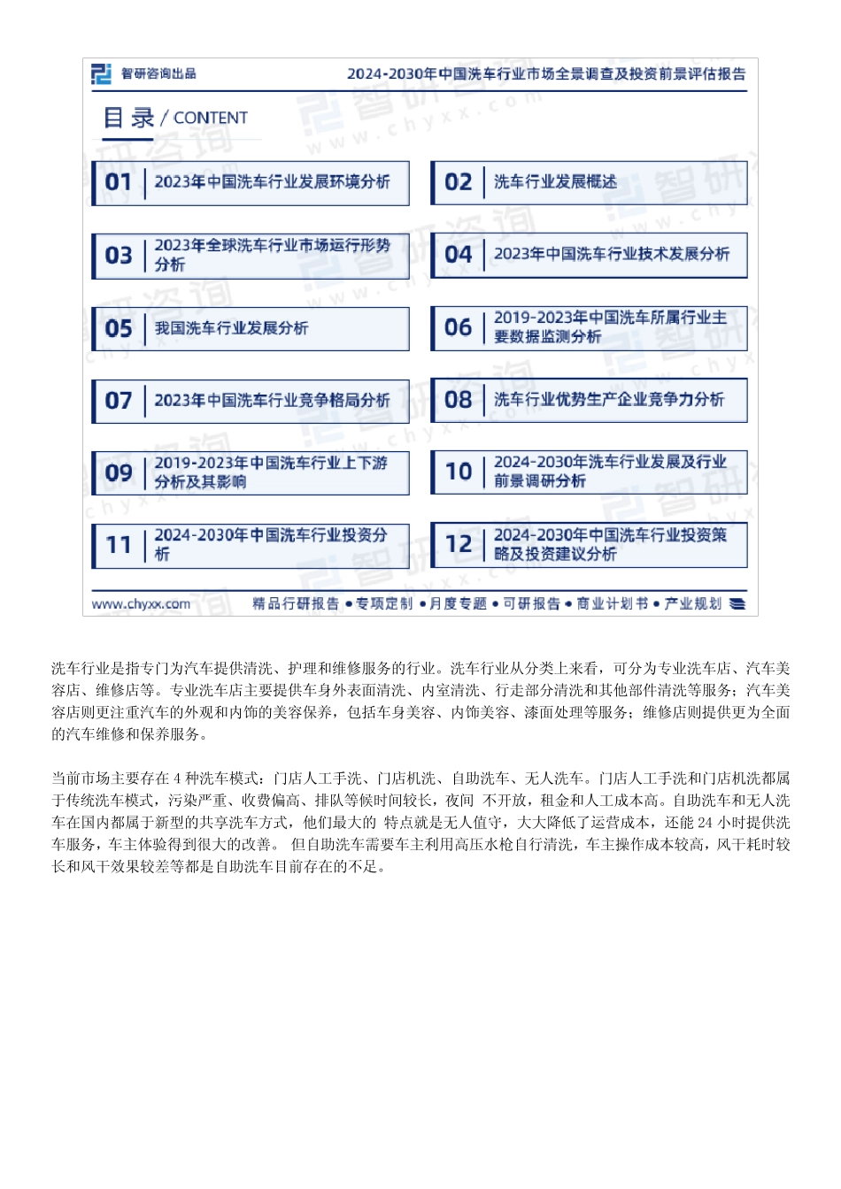 2024年中国洗车行业发展现状及市场前景分析预测报告【摘要版】优质_第2页