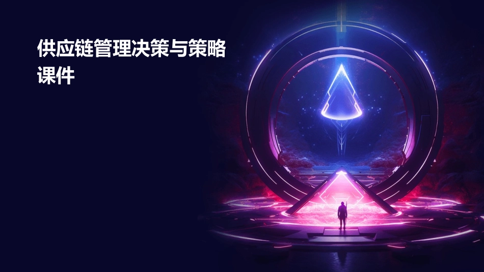 供应链管理决策与策略课件_第1页