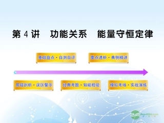 2012版高中物理全程复习方略配套课件-5.4功能关系-能量守恒定律-沪科版