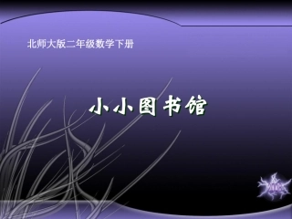 大武镇相当小学张莉莉二年级数学下《小小图书馆》PPT课件