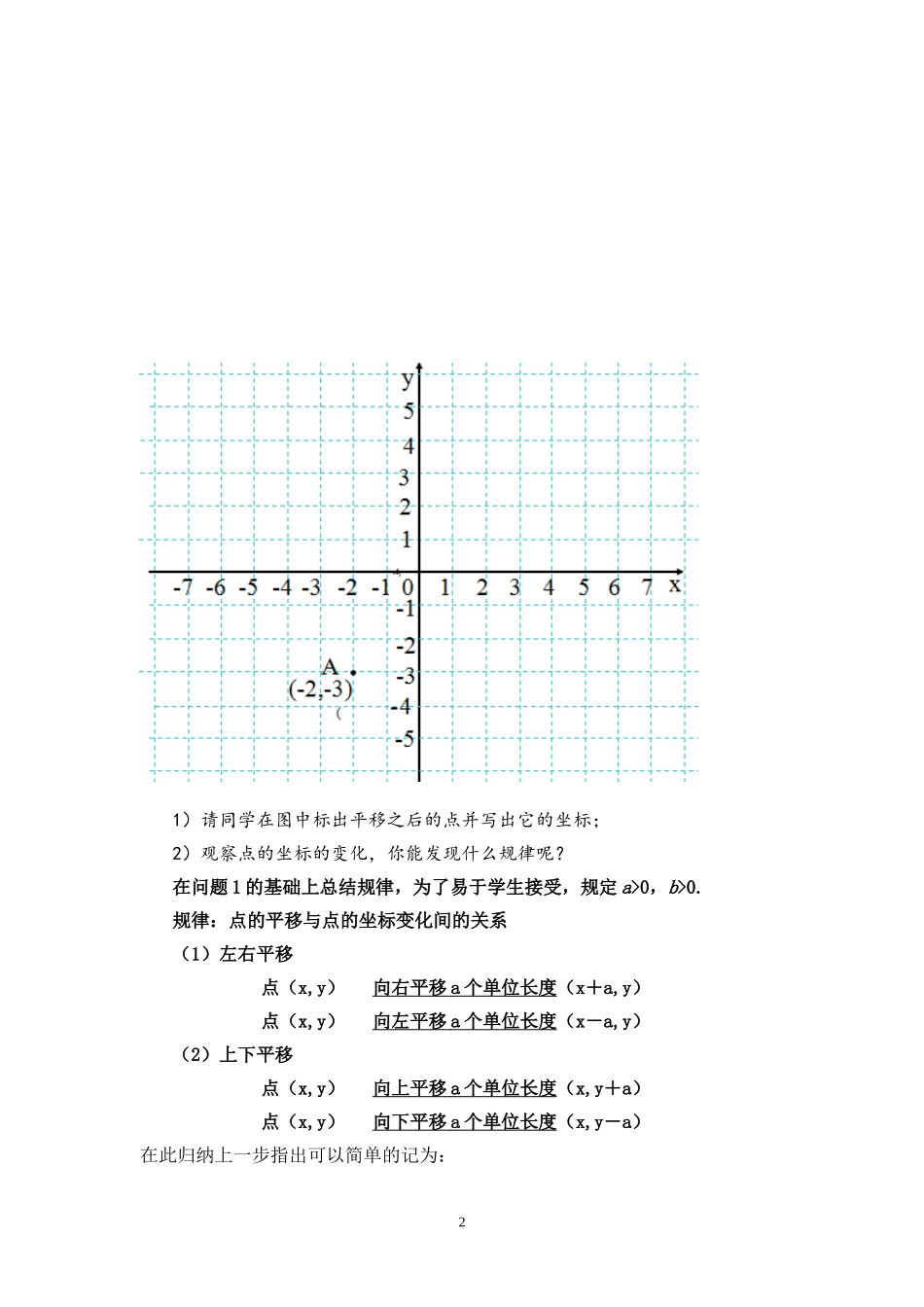 用坐标表示点的平移_第2页