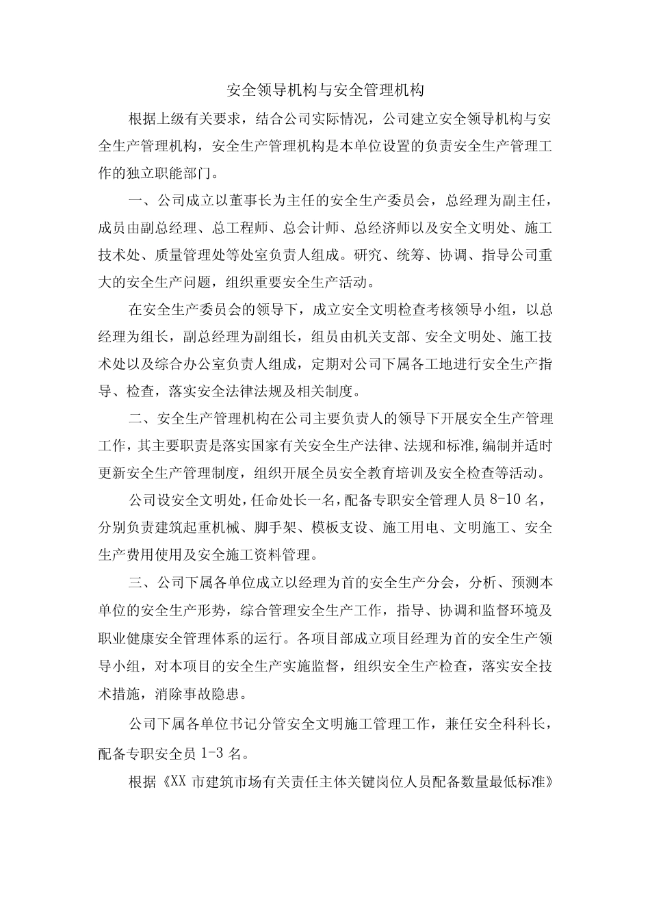 安全领导机构与安全管理机构 _第1页