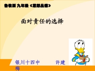 面对责任的选择