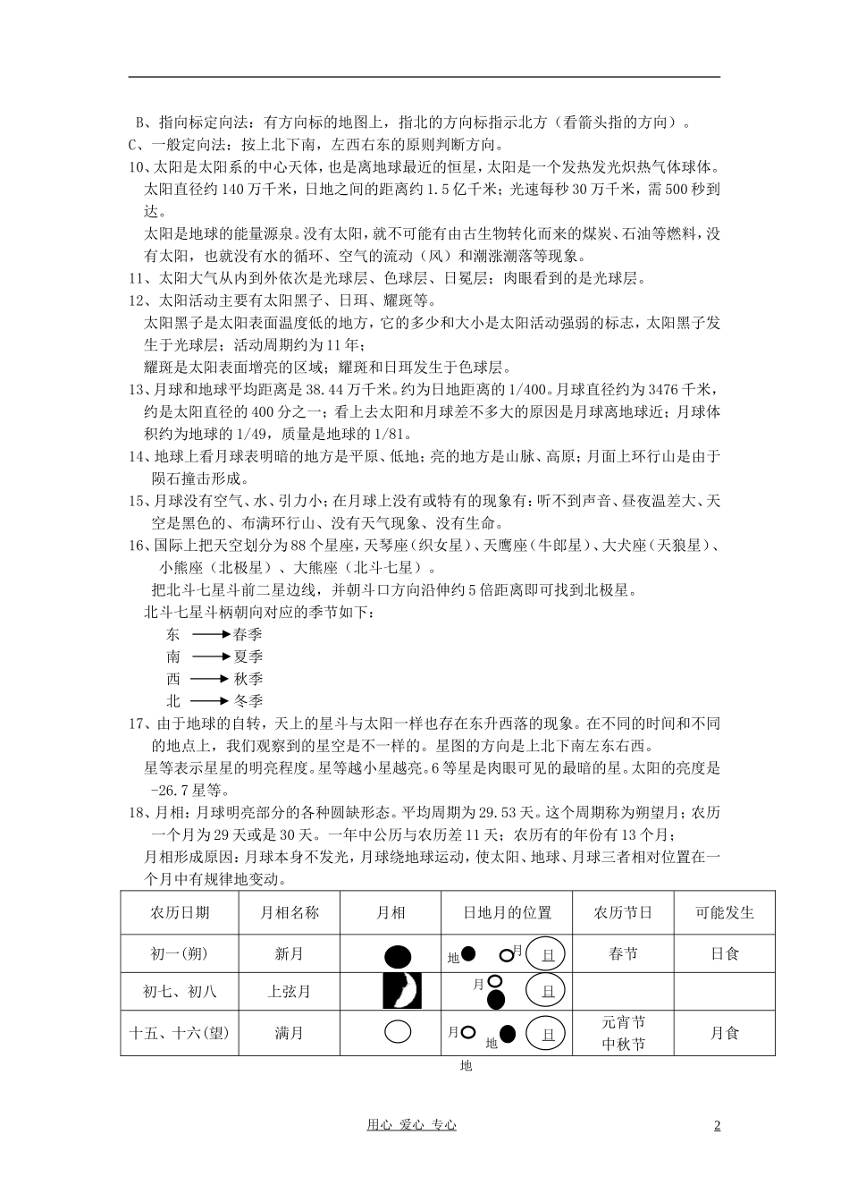 浙江省杭州市三墩中学七年级科学-第一册知识点练习(无答案)_第2页