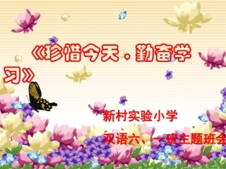 主题班会的课件