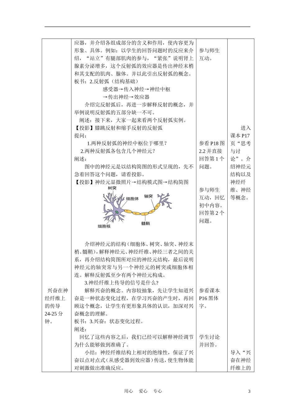 高中生物《通过神经系统的调节》教案10-新人教版必修3_第3页