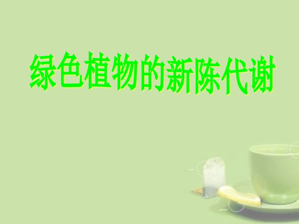浙江省温州市2013中考科学复习-植物新陈代谢课件-浙教版_第1页