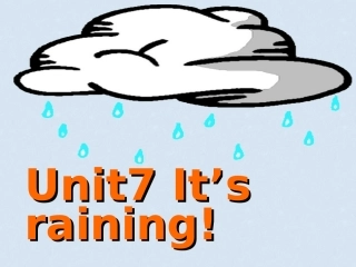 unit7It's-raining教学实录