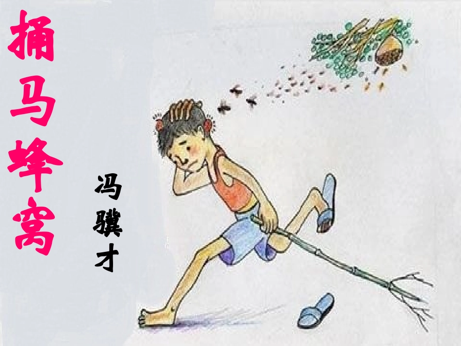 捅马蜂窝-第一课时--荆州市沙市第九中学胡丹_第1页