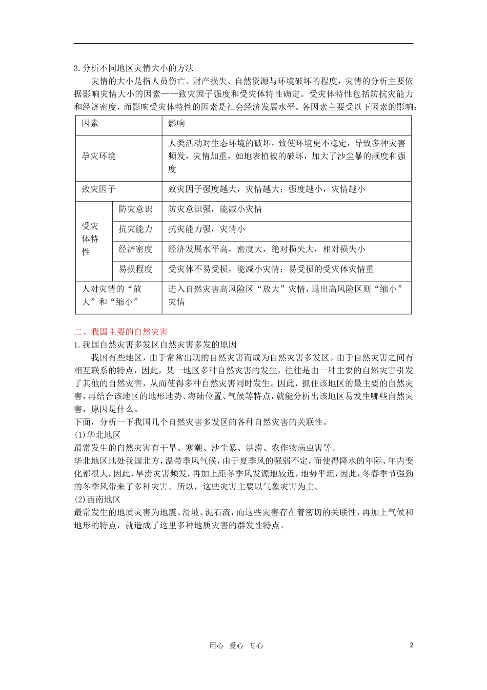 2012高三地理复习(真题+模拟)专题16-自然灾害与防治(学生版)_第2页