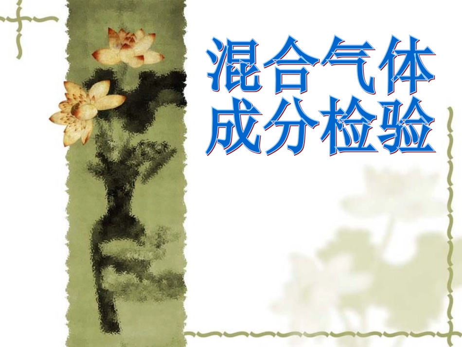 混合气体成分检验_第1页