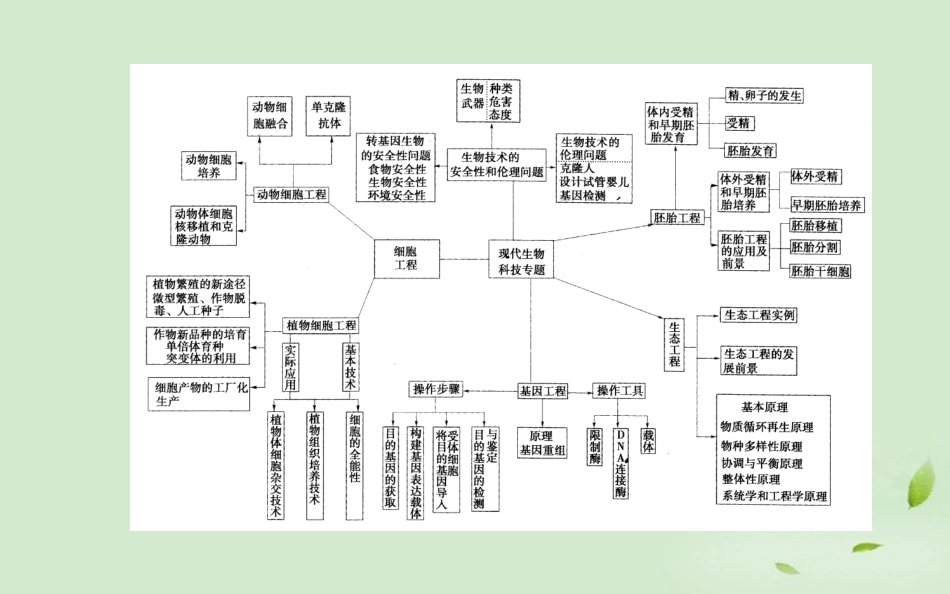 《师说》2013高考生物一轮复习-章末知识体系构建课件-新人教版选修3_第2页