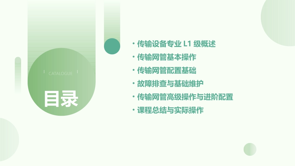 传输设备专业L1级传输网管基本操作和配置课件_第2页