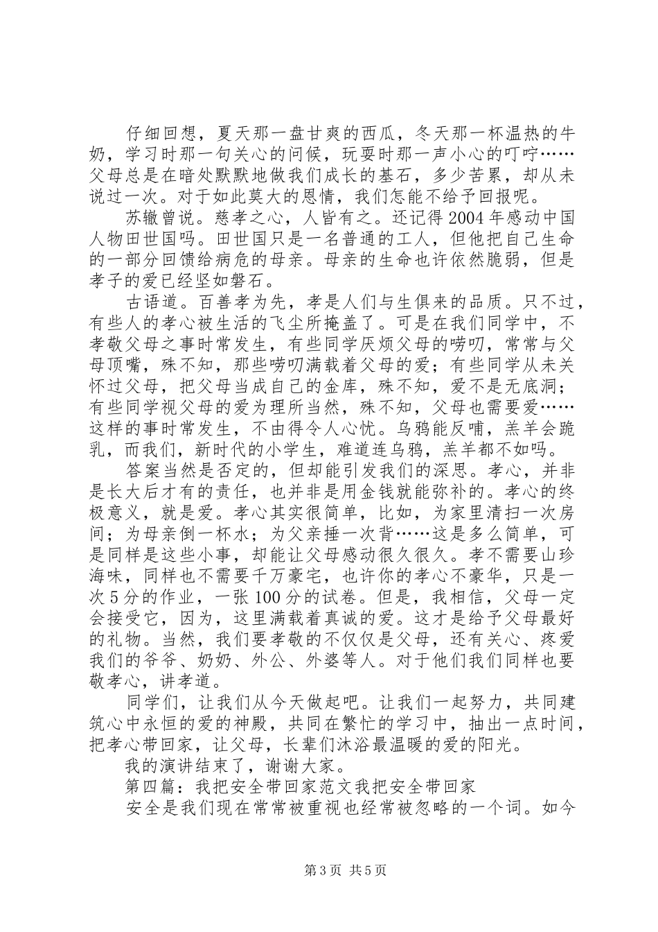 把安全带回家安全演讲稿范文_第3页