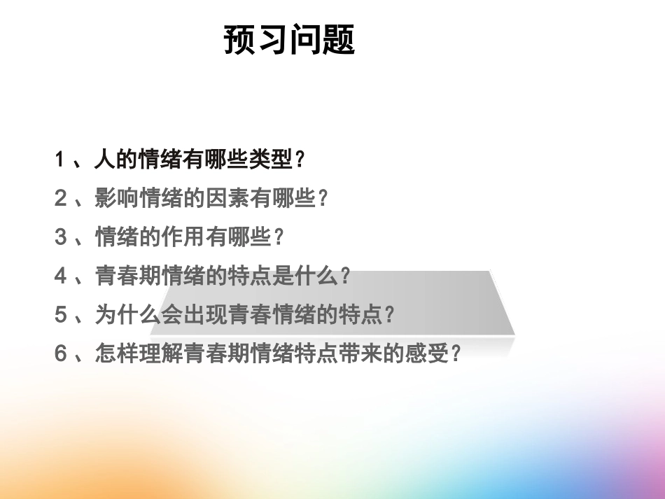 青春的情绪-教学课件_第2页