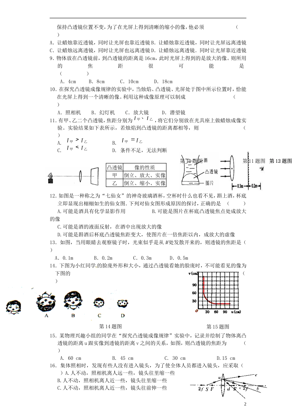 江苏省常州市七校2012-2013学年八年级物理12月联考试题-苏科版_第2页