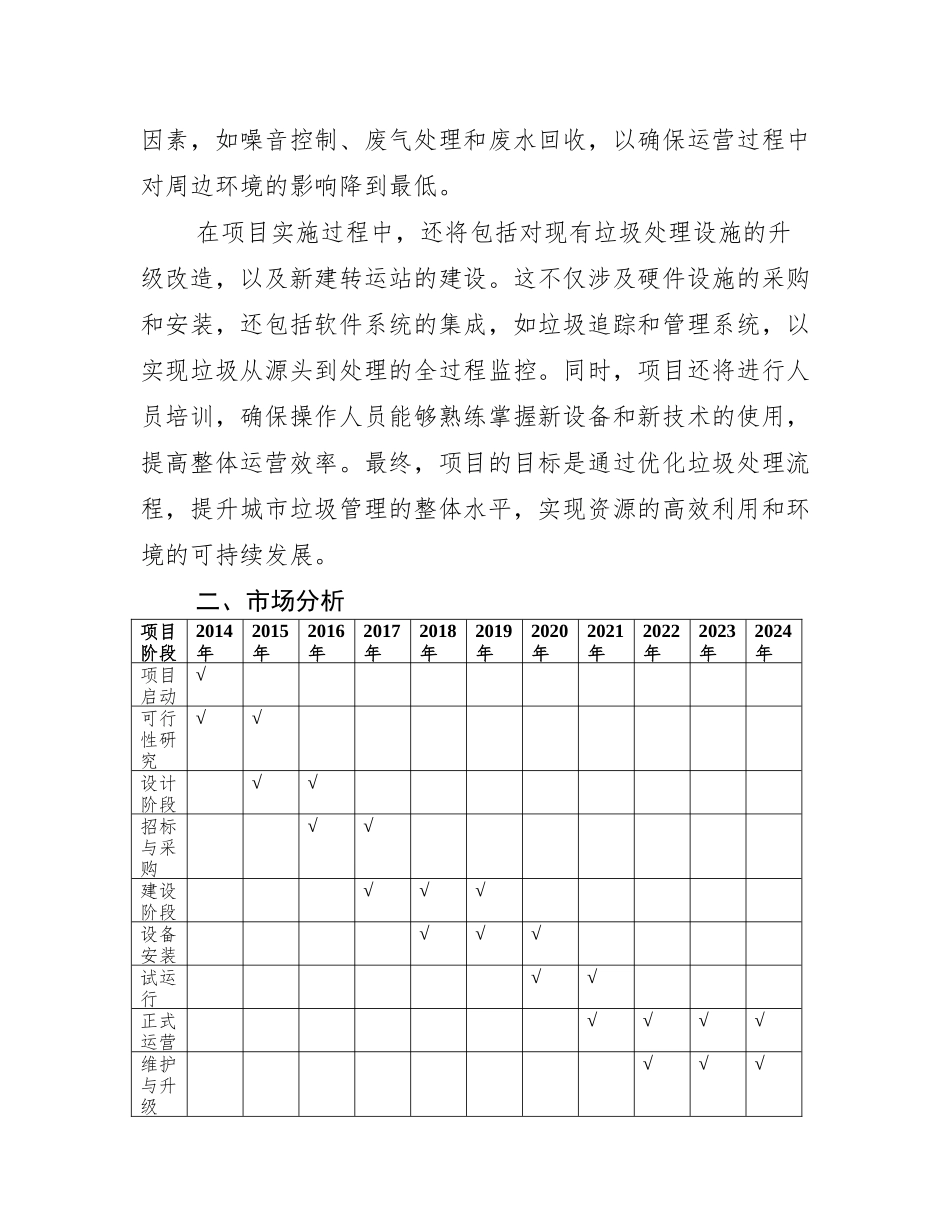 垃圾压缩转运站项目可行性报告_第3页