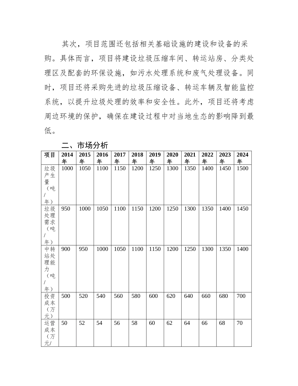 某镇垃圾中转站项目可行性研究报告_第3页