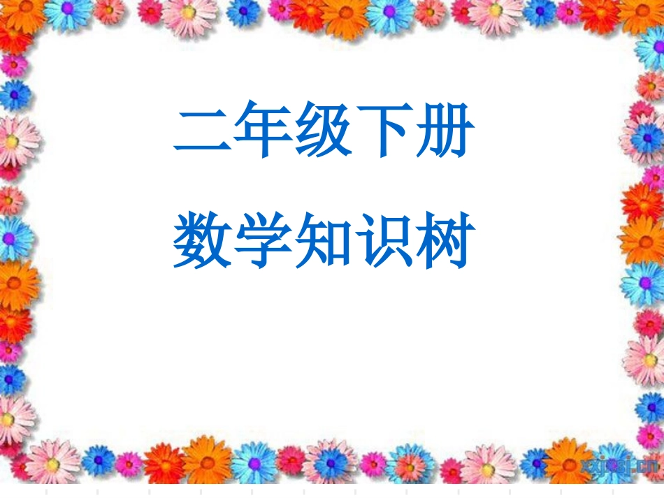 二年级数学下全册知识树_第1页